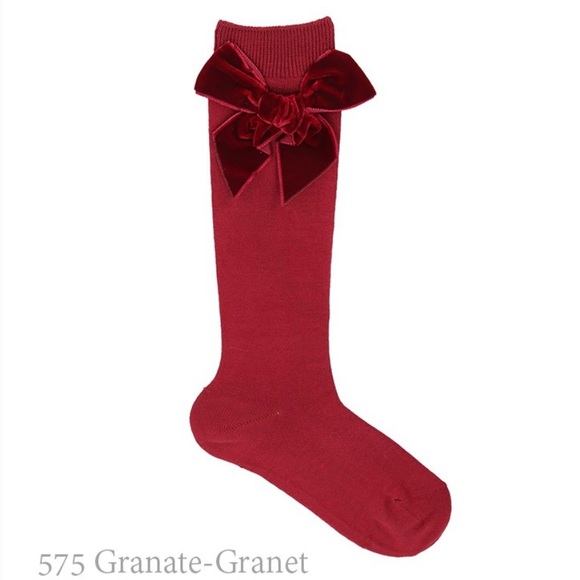 🆕Condor cotton knee-high socks with VELVET side bow size6 - Picture 2 of 5